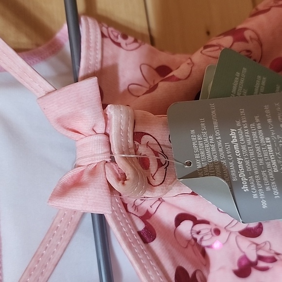 Disney Minnie Mouse Metallic Swimsuit Size 3/ Months NWT - Picture 5 of 7